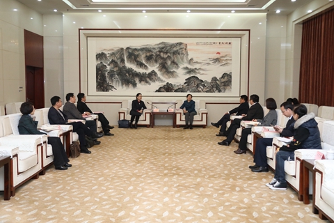 国承彦、朱玉明会见山东广电网络有限公司党委书记、董事长李建华